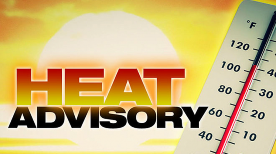 National Weather Service Has Issued a Heat Advisory Until 7 p.m. Saturday Evening