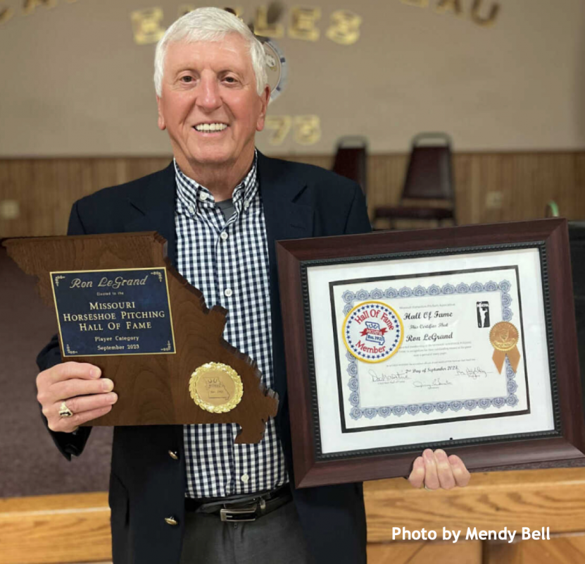 Ronnie LeGrand Inducted into Missouri State Horseshoe Hall of Fame