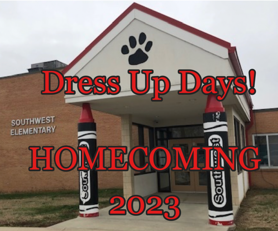 Southwest Elementary Dress Up Days for 2023 Homecoming Week