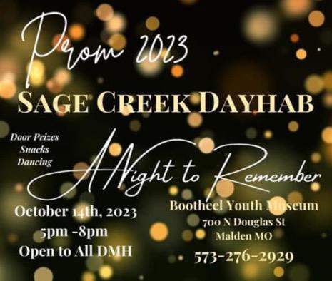 Sage Creek Dayhab to Host Prom Open to All Department of Mental Health