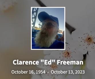 In Memory of Clarence Edward Freeman