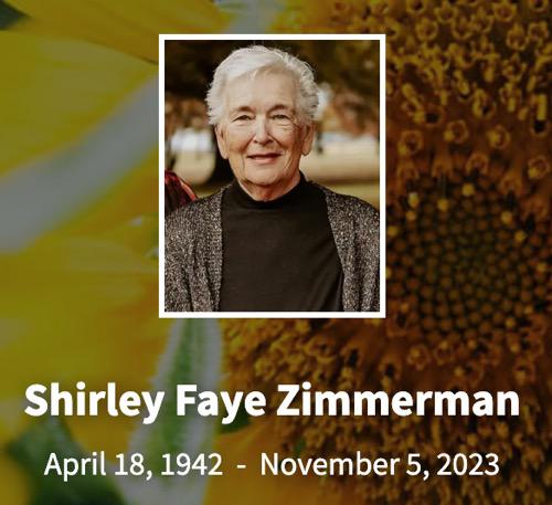 In Memory of Shirley Faye Zimmerman