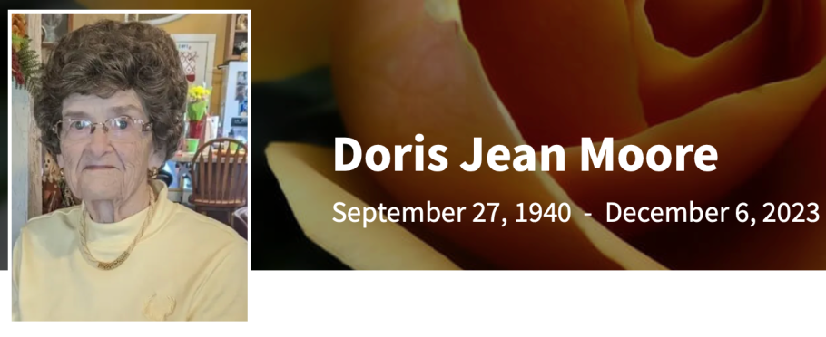 In Memory of Doris Jean Moore