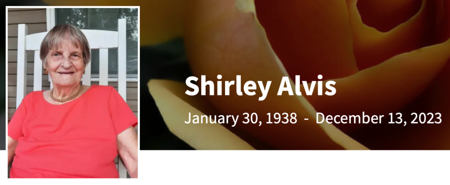 In Memory of Shirley Alvis