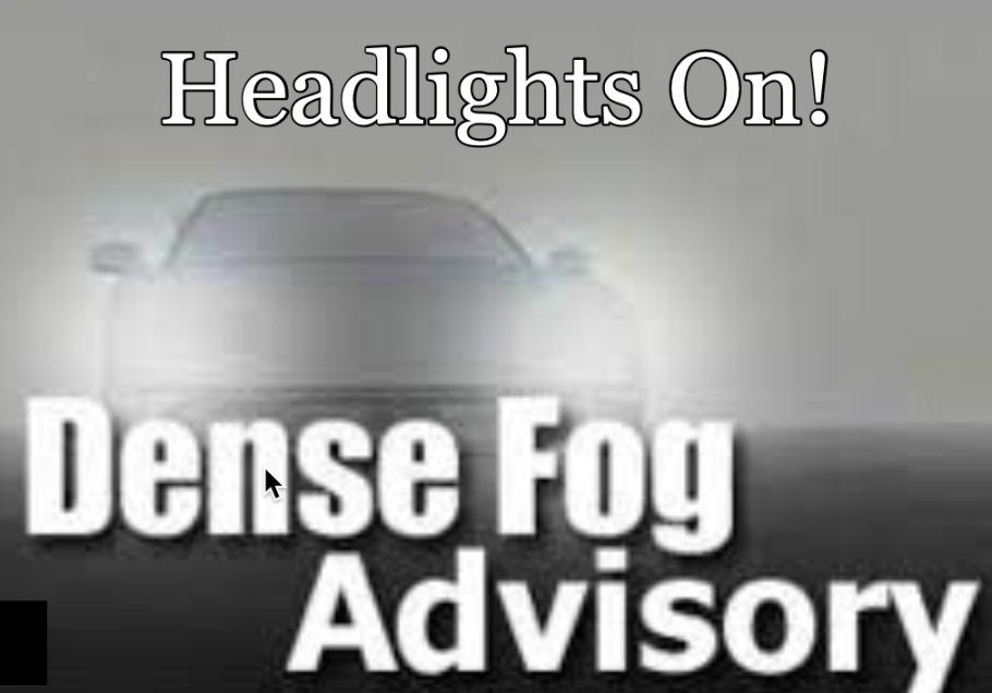 Dense Fog Advisory Issued Until Wednesday Afternoon