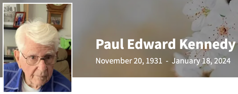 In Memory of Paul Edward Kennedy