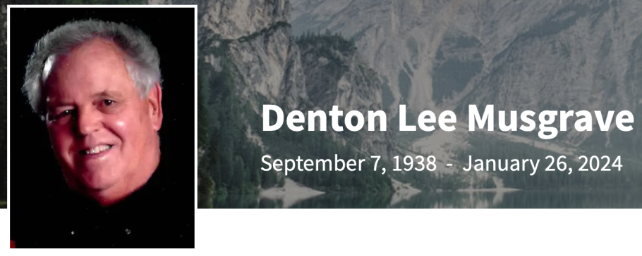 In Memory of Denton Lee Musgrave