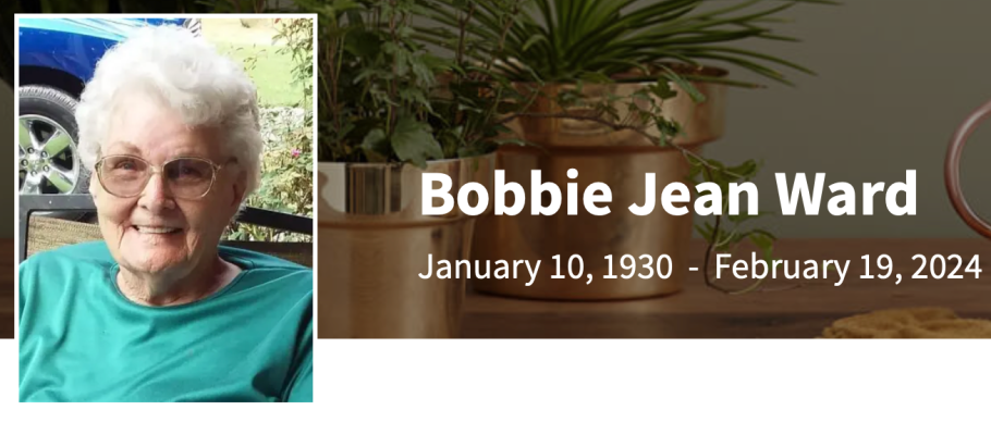 In Memory of Bobbie Jean Sheldon Ward