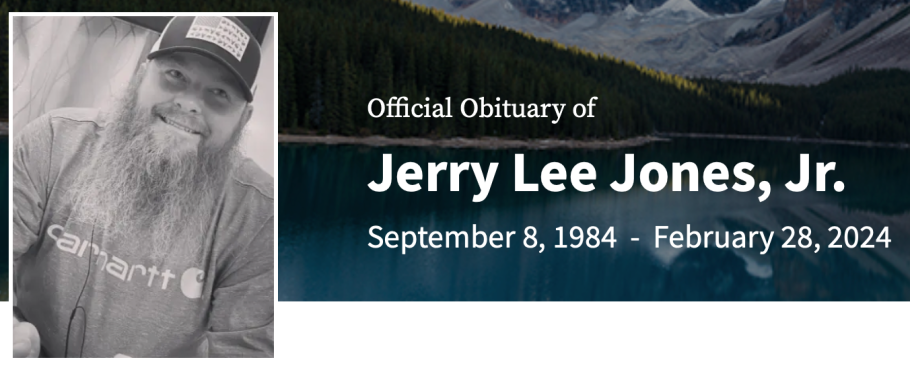 In Memory of Jerry Lee Jones Jr.