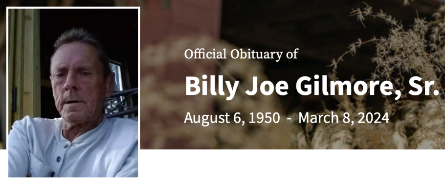 In Memory of Billy Joe Gilmore Sr.