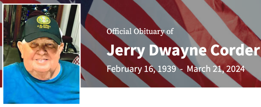 In Memory of Jerry Dwayne Corder