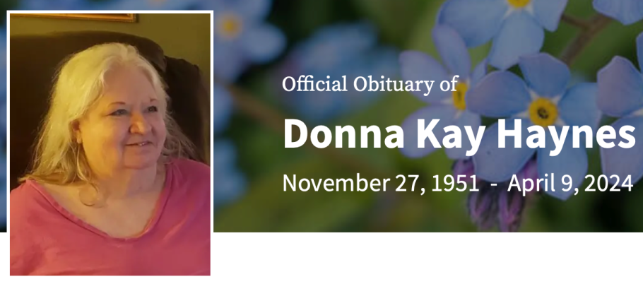 In Memory of Donna Kay Haynes