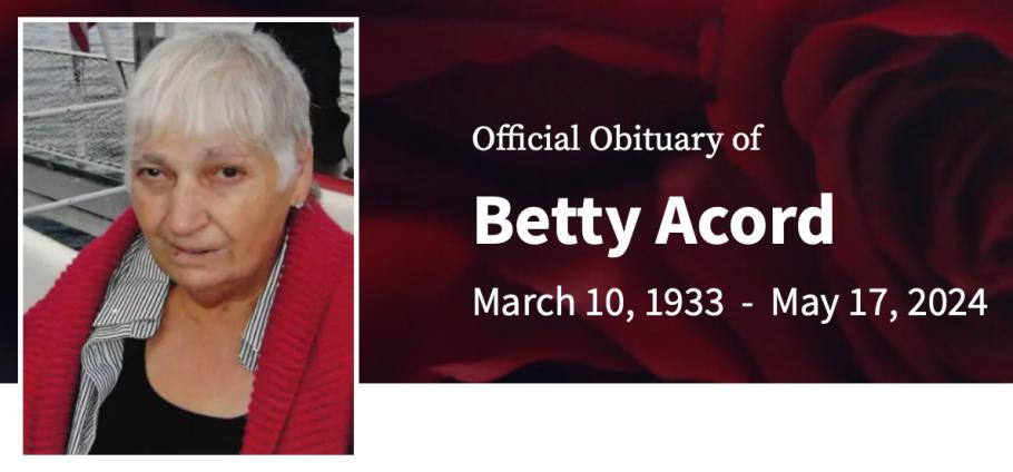 In Memory of Betty Acord