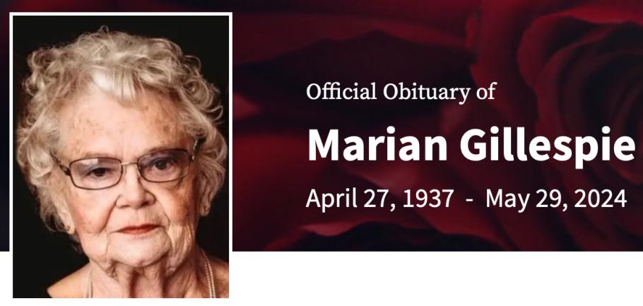 In Memory of Marian Gillespie