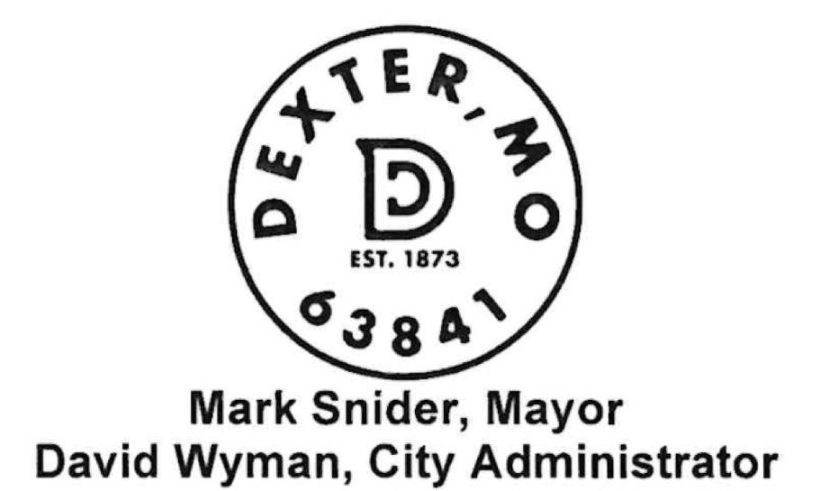 City of Dexter Aldermen to Meet on Monday, August 5th, Liquor License Application, Dept Reports