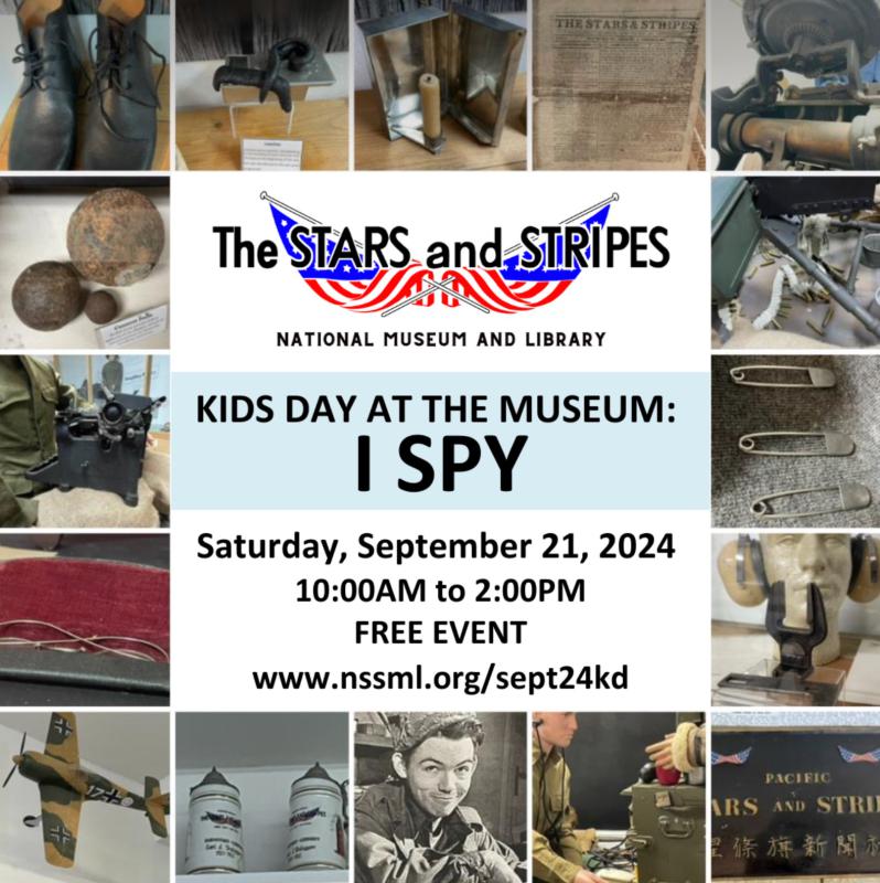 Kids Day at the Museum: I Spy at Stars & Stripes Museum in Bloomfield