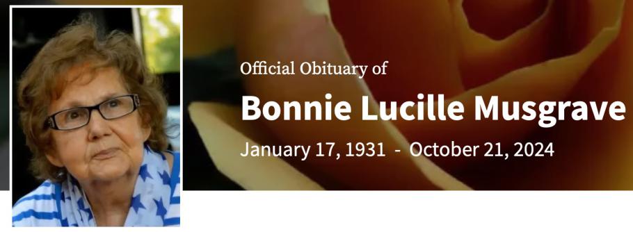 In Memory of Bonnie Lucille Musgrave