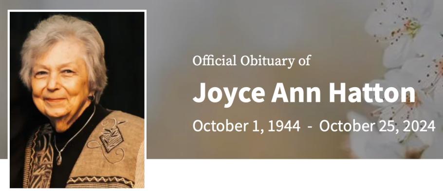 In Memory of Joyce Ann Hatton