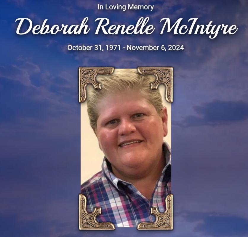 In Memory of Deborah Renelle McIntyre