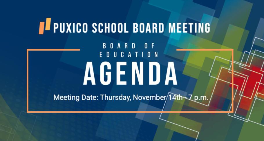 Puxico R-8 School Board of Education Meeting Agenda for November 14, 2024