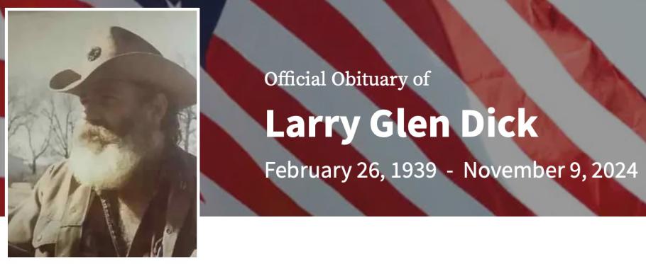 In Memory of Larry Glen Dick