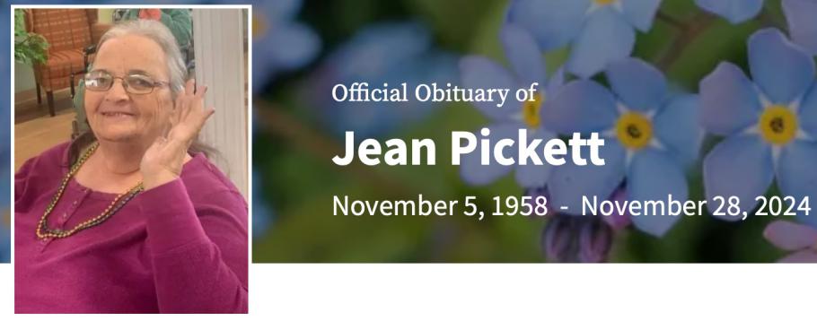 In Memory of Shirley “Jean” Pickett