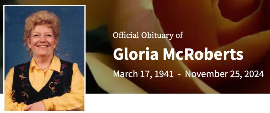 In Memory of Gloria McRoberts