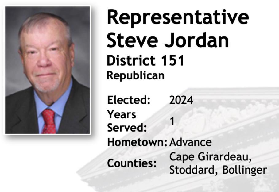 Missouri State Representative Steve Jordan's Capitol Report