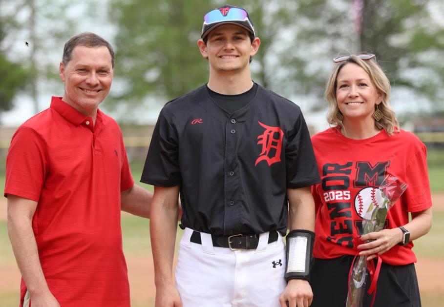 2025 DHS Baseball Team Senior Night Featuring Nolan Alford