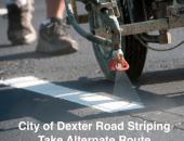 City of Dexter Road Striping Planned for Wednesday