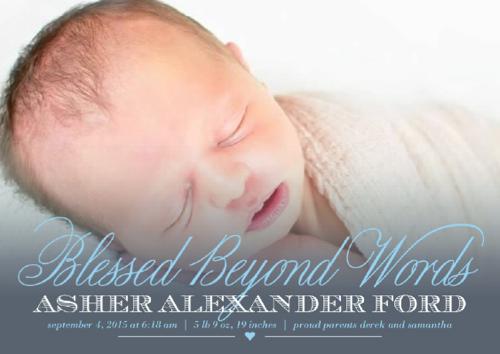 Welcome to the World Asher Alexander Ford