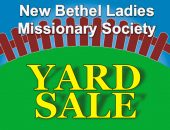 New Bethel Ladies Missionary Society Yard Sale