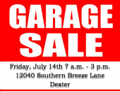 BIG Friday ONLY Garage Sale in Dexter