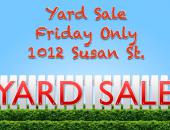 Friday Only Yard Sale in Dexter