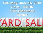 Large Family Yard Sale on Glenstone in Dexter on Saturday