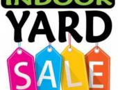 Indoor Yard Sale at Activity Bldg Behind First General Baptist Church