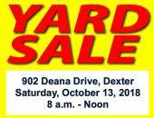 Large 3-Family Yard Sale on Saturday Only