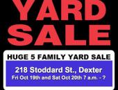 5-Family INDOOR Yard Sale in Dexter