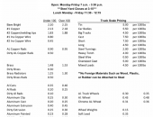 Bootheel Recycling Price Sheet - May 7, 2019