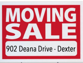 Moving Sale Friday Evening and Saturday Morning