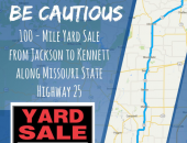 100-Mile Yard Sale Kicks off this Week; Drivers Urged to Use Caution