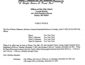 City of Dexter Municipal Election Information April 2022